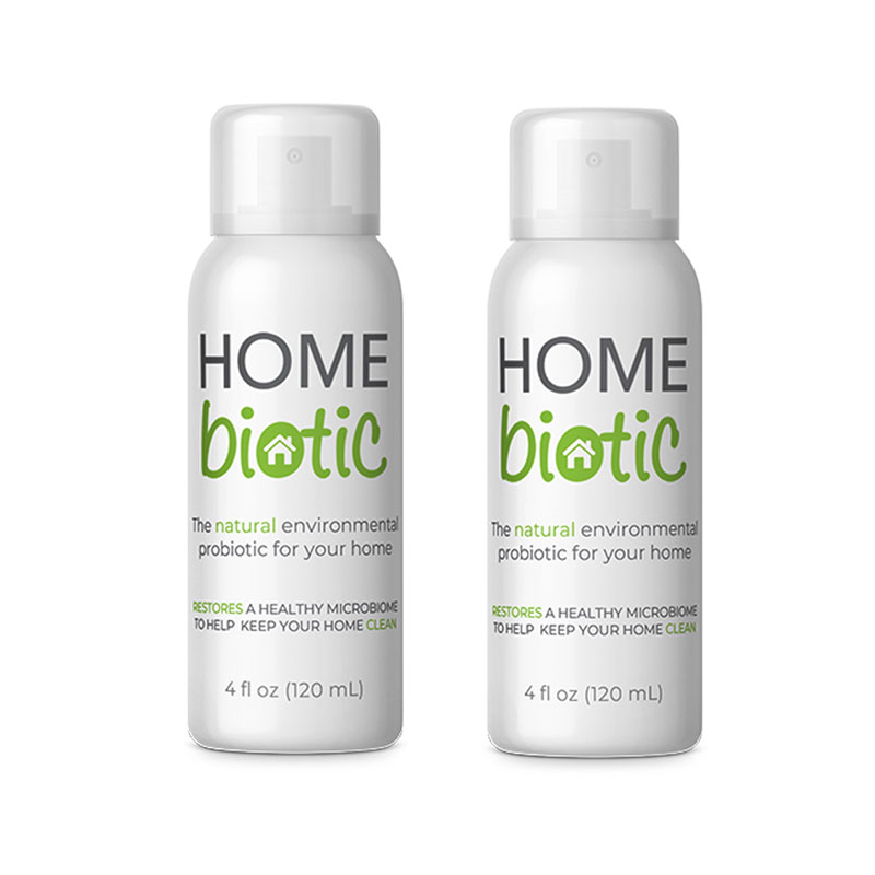 image of 2 bottles of Homebiotic Probiotic spray